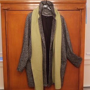 Black and white car coat